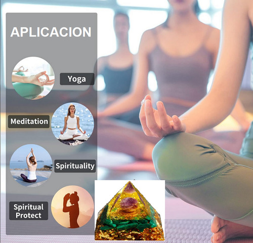 Piramide Orgonita Energia Reiki Meditacion Suerte Planeta Multicolor