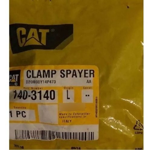 Clamp Spayer Caterpillar 140-3140 1403140 Paving Compactor