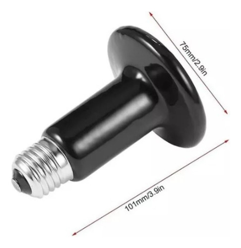 Ampolleta Calefactora De Cerámica Para Reptiles Y Otros 50w