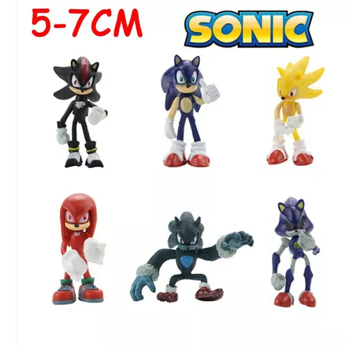 Super Sonic the Hedgehog Jogo Figuras De Ação Crianças Menino Menina  Brinquedo 6 Pcs Set Caçoa O