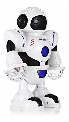 Imagem 8 de 9 de Robô Musical Smart Space Dançe Luz Led Ht-01 Pronta Entrega
