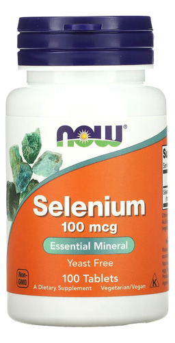 Selênio 100mcg Now Foods Selenium 100 Talets