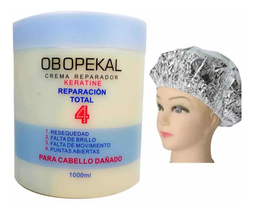 Pack Crema Reparación Total 4 Obopekal + Gorro De Aluminio