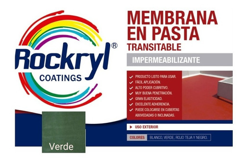 Membrana En Pasta Premium Rockryl®  20 Lts  