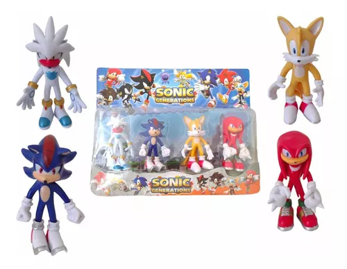 Kit Boneco Sonic + Shadow Brinquedo Infantil Colecionável - Pronta Entrega  !!!