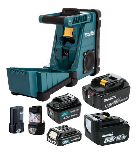 Radio Híbrida Multivoltaje 7,2-12-18-220 Volts Makita Dmr102