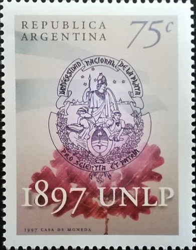 Argentina, Sello Gj 2821 Univ Nac La Plata 1997 Mint L13583