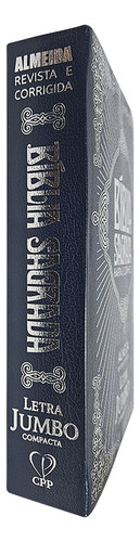 Bíblia Arc | Harpa | Lt Jumbo | Coverbook | Compacta | Azul, De Almeida Revista E Corrigida. Editora Cpp Em Português