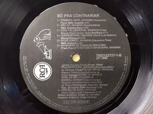 Só Pra Contrariar - 2º Álbum 1994 ( Meu Jeito De Ser ) Lp