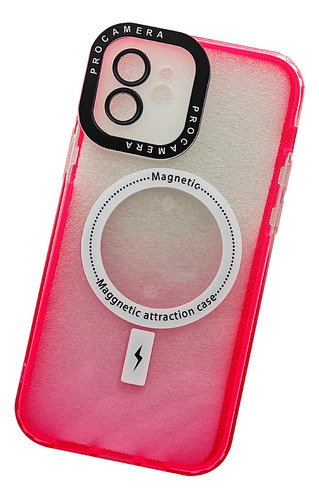 Case Forro Doble Goma Transparente Magsafe iPhone 12 12 Pro