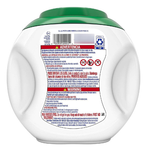 Detergente En Cápsulas Ariel Pods 3 En 1, 57 Unidades