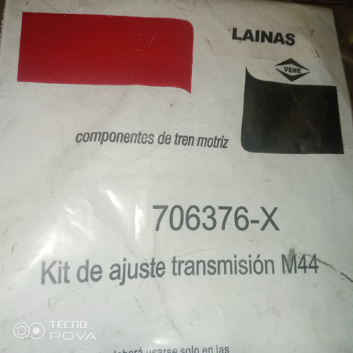 Kit De Ajuste De Transmisión Lainas 706376-x/ M44 