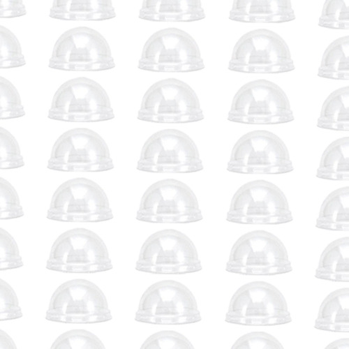 50 Piezas De Tapas De Cúpula Transparentes, Tapas Para