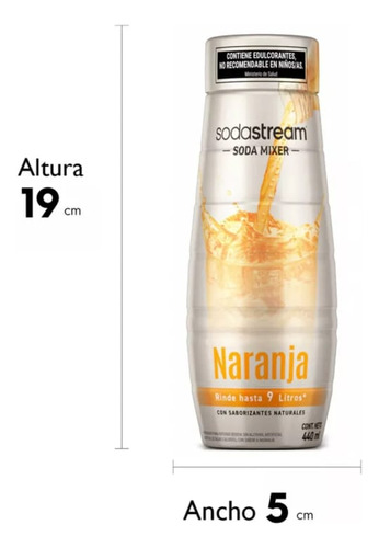 Sodastream Jugo De Naranja Y Limon Rinde 9 Litros 