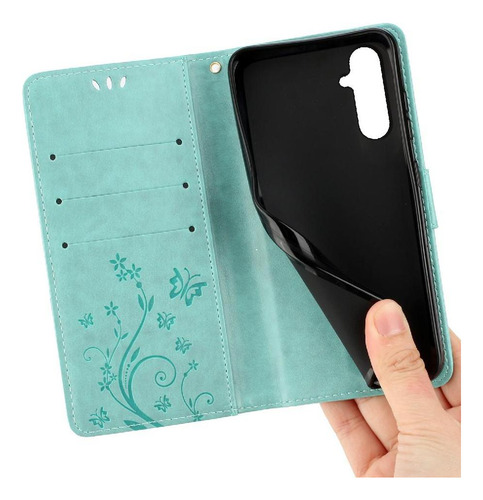 Funda Con Tapa Para Samsung Galaxy A36, Correa De Muñeca Con Función Atril, Piel Sintética, Tarjetero, Cierre Magnético