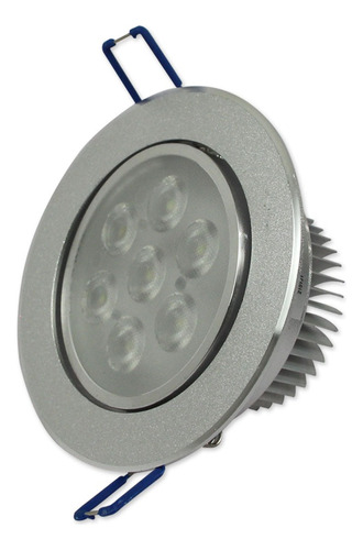 Lampara De Led Empotrable Dirigible 7w Aro Satin 10 Pz Jwj