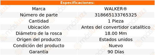 Sensor Ox O2 Antes Cc Defender 110 L4 2.0l 20 Walker