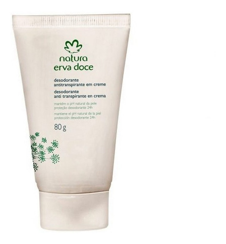 Desodorante Antitranspirante Natura Erva Doce En Crema