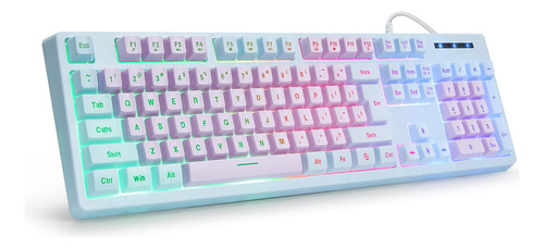 Teclado Para Juegos Con Cable Usb Con Retroiluminacin Led Ar