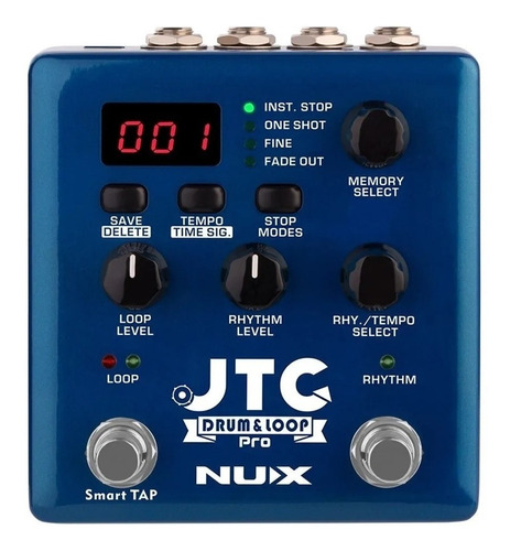 Pedal Guitarra Nux Ndl5 Jtc Drum&loop Pro Loopera 