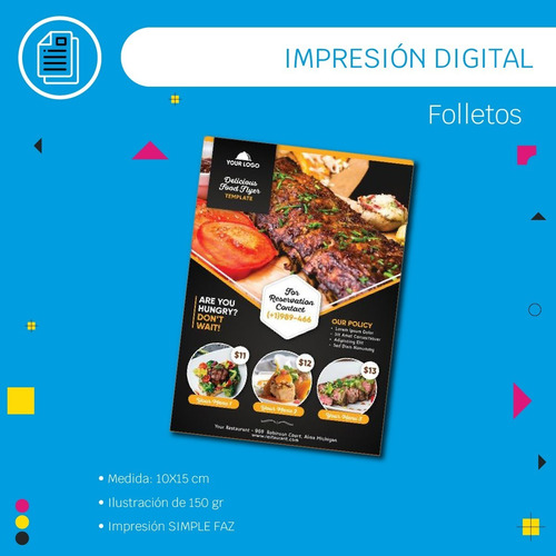 Folletos X100 Unidades