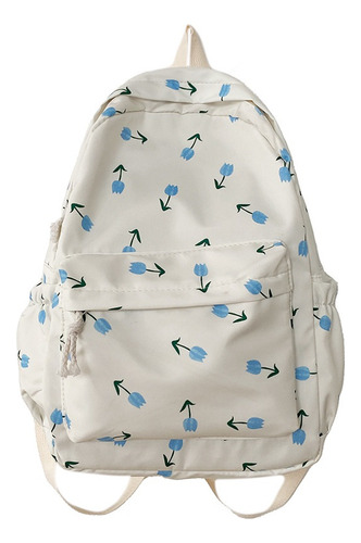 Para Dty Mochila Kawaii Con Estampado Floral, Mochila
