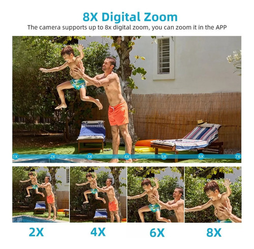Cámara De Seguridad Wifi Ptz De Doble Lente De 8mp 4k