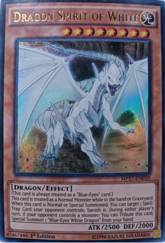 Yugioh! Dragon Spirit Of White Mp17-en010 Ultra Rare