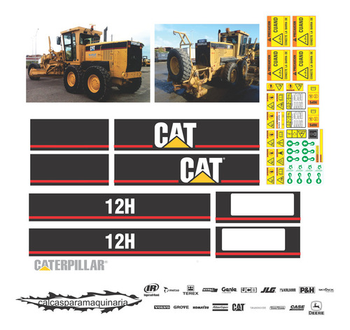 Kit De Calcas De Restauración Para Cat 12 H Tanque Plastic