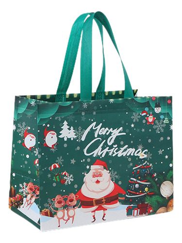 Bolsa De Compras No Tejida Para Decoración Navideña, 6 Unida