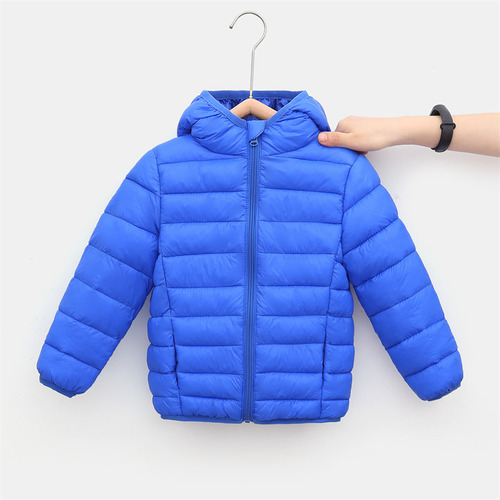 Chaqueta De Plumón Ligera Para Niños Y Niñas Con Capucha
