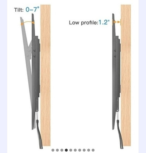 Imagen 9 de 10 de Base Fija Para Tv De 40 Hasta 70 Pulgadas