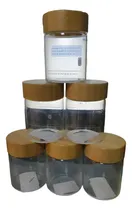 Comprar Frasco De Vidrio Con Tapa De Bambu | Pote Envase Despensa