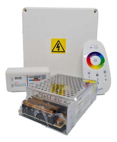 Imagen 6 de 10 de 2 Luz Pileta 20w Rgb + Fuente + Controlador