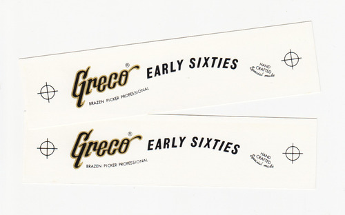 2 Calcos - Calcas - Decals Greco Early Sixties