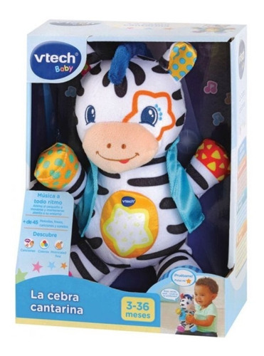 Muñeco Peluche Musical Cebra Didactic Apego Luz Sonido Vtech