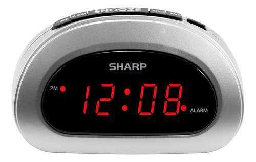 Sharp Pequeño Reloj Despertador Digital Con Repetición Y Bat