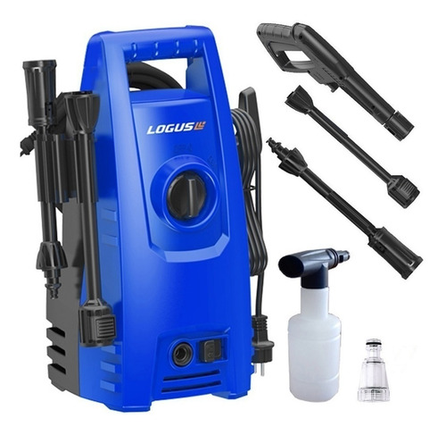 Imagen 2 de 2 de Hidrolavadora eléctrica Logus HL-105 azul de 1200W con 105bar de presión máxima 220V - 50Hz