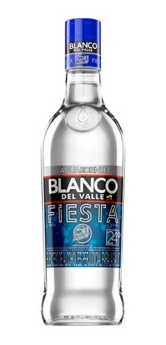Aguardiente Blanco Del Valle Fiesta Tapa - mL a $75