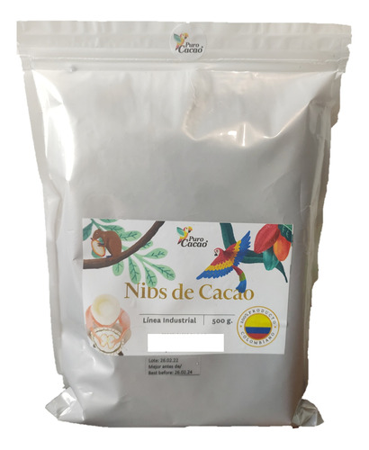 Libra De Nibs De 100% Cacao Tostado Prem - g a $100