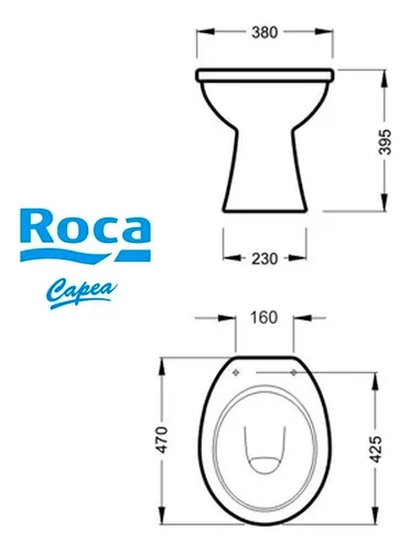 Inodoro capea corto con mochila medidas deals