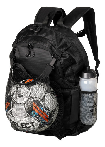 Mochila Select Milano Con Bolsa De Red Para Pelota Negro Bla Negro