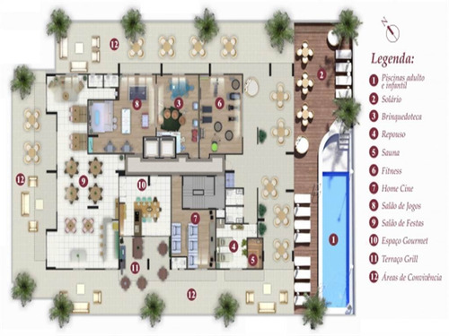 Imagem 11 de 11 de Apartamento, 2 Dorms Com 80 M² - Caiçara - Praia Grande - Ref.: Dna1284 - Dna1284