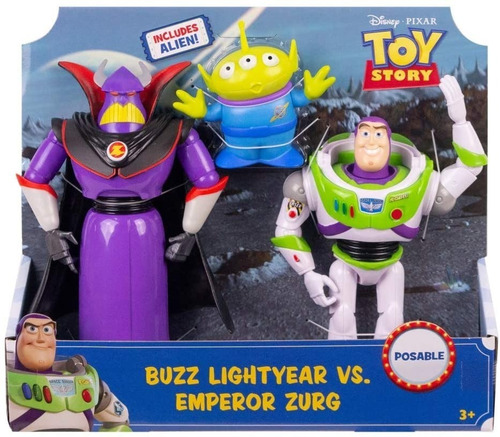 Disney Pixar Toy Story 4 Pack De 3 Figuras Básicas Buzz