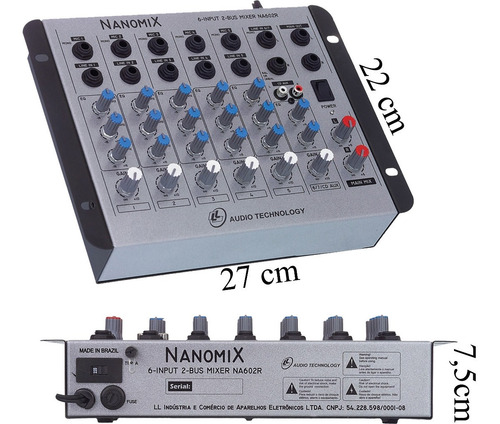 Imagem 5 de 10 de Caixa De Som Ativa E Passiva 150w Mesa 6canais Mic Sem Fio
