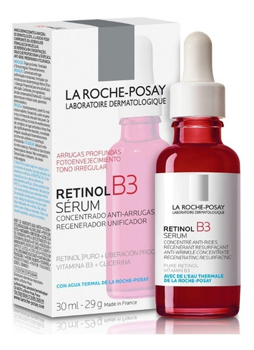 Imagen 5 de 5 de Serum Anti-arrugas Retinol B3 La Roche Posay 30ml