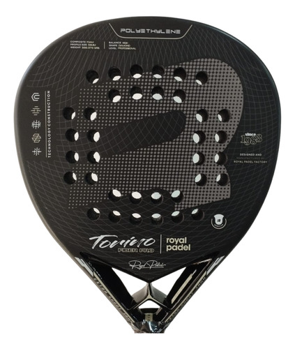 Paleta Padel Royal Torino Fiber Pro Paddle + Regalos
