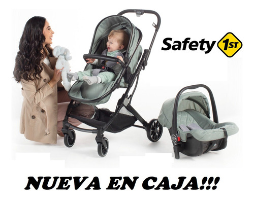 Carriola Sistema De Viaje Cozy Go Safety 1st Verde En Caja Verde Pistache Negro