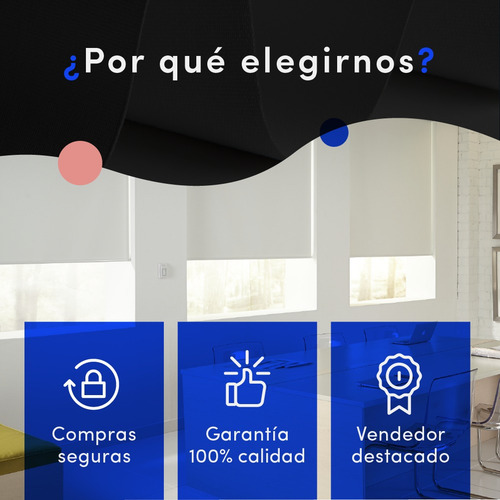 Cortinas Roller Blackout Listas Para Instalar En Sistema