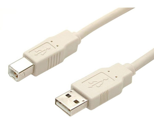 Cable Usb 2.0 Beige De 1.8m A Macho A B Macho Para